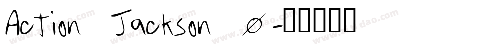 Action Jackson_0字体转换
